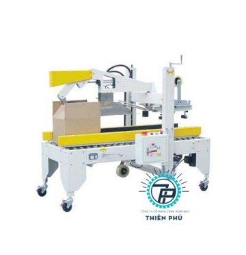 Máy dán băng dính thùng carton tự động gấp mép
