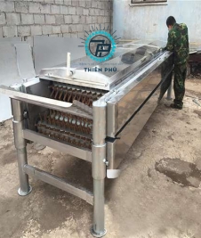 Máy vặt lông gia cầm, gia súc công nghiệp (250-350kg/h) 