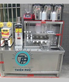 Tủ và quầy trưng bày inox 1,5m